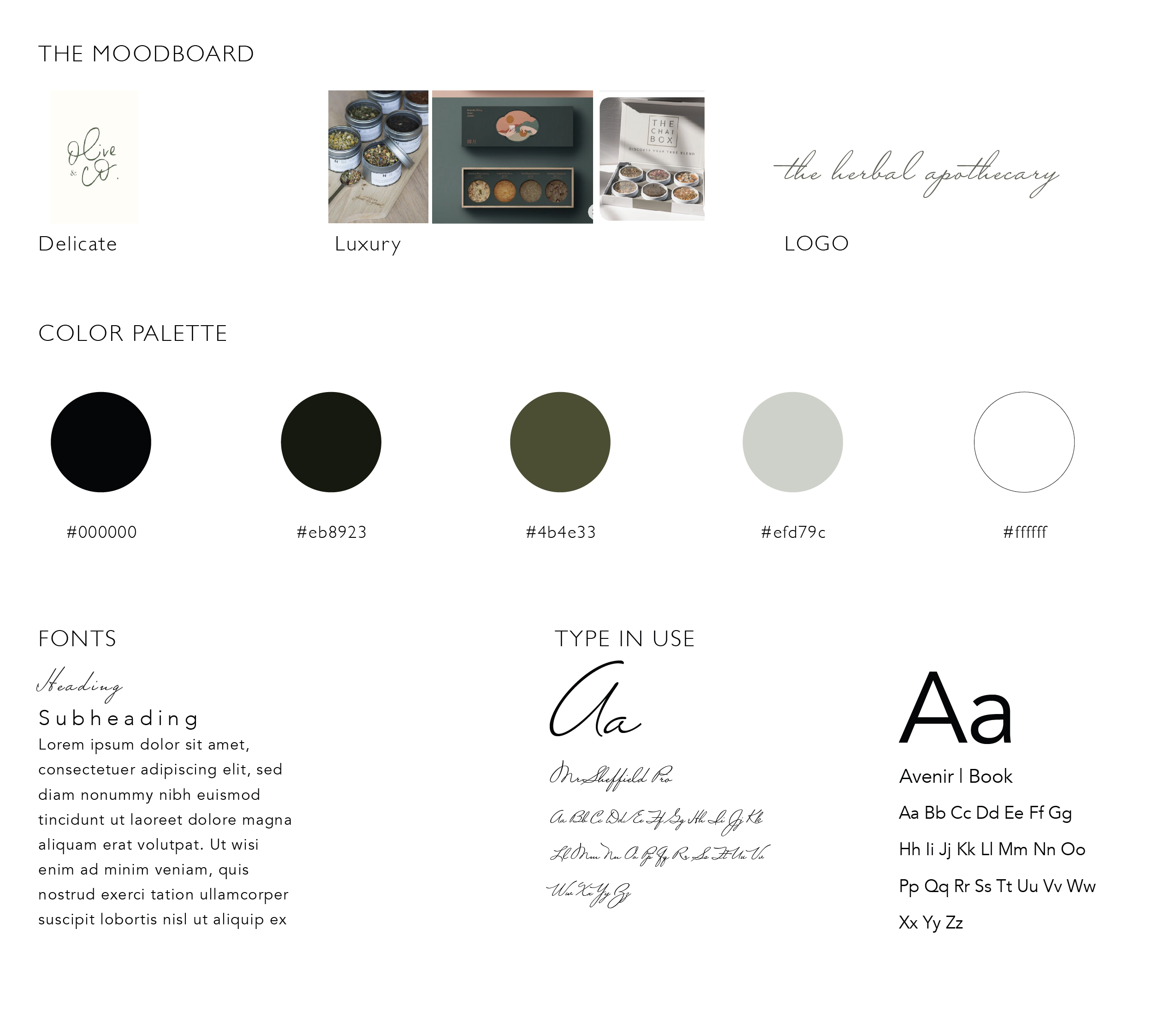 Styleguide Herbal Apothercary